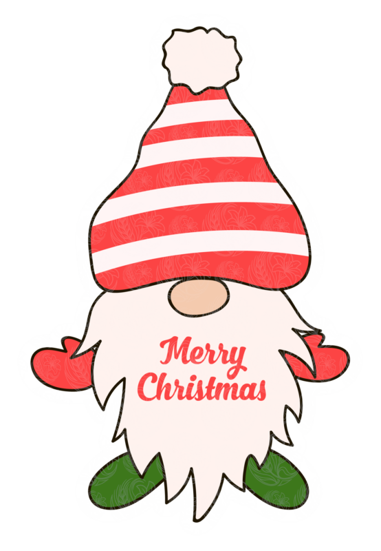 Christmas Gnome with Red Hat Merry Christmas - GBH22557